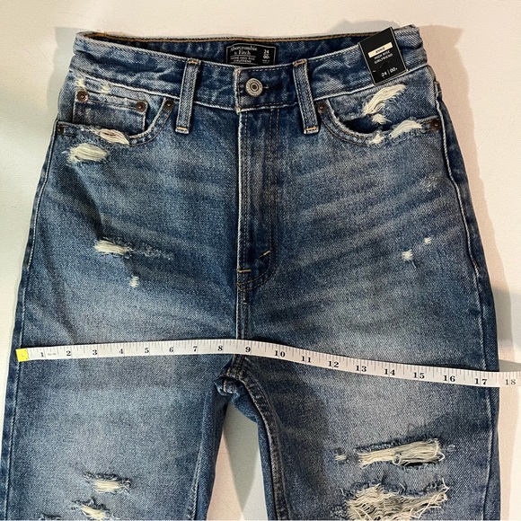 NWT Abercrombie & Fitch Annie High-Rise Girlfriend - Picture 4 of 10